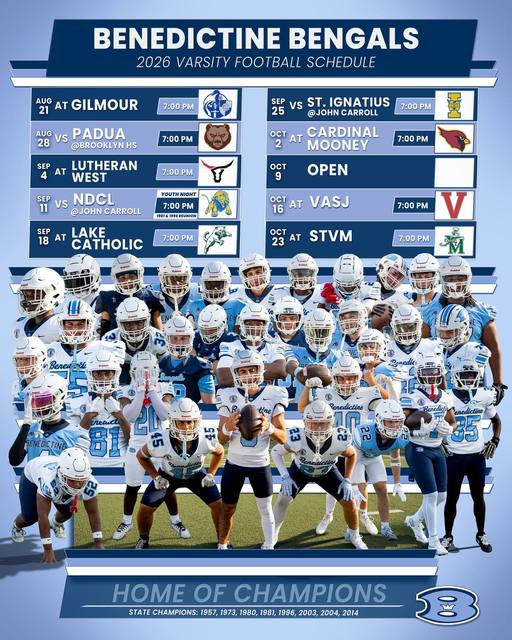 Just a reminder that our games at John Carroll University this season kick off at 7:00 PM! That is different from our 7:…