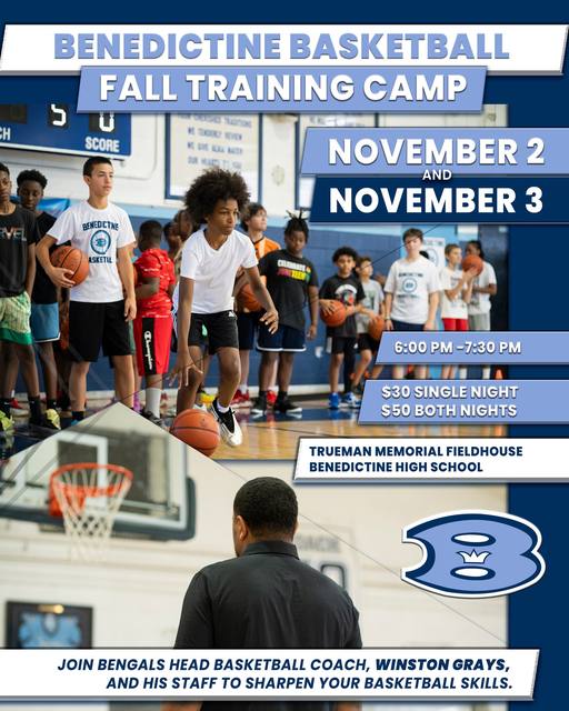 Take your game to the next level at the Benedictine Basketball Fall Training Camp! Join Bengals Head Basketball Coach Wi…